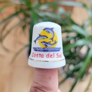 Vintage Dolphin Costa del Sol Thimble